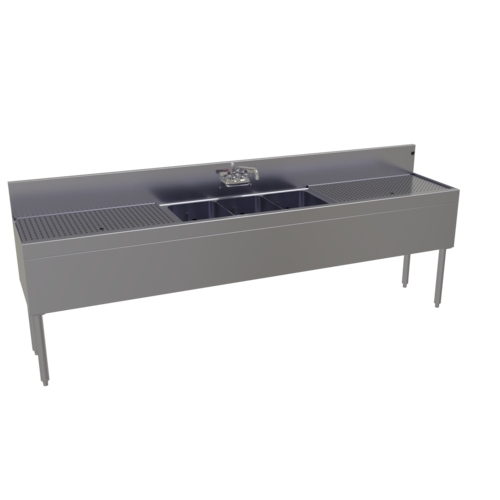 Glastender TSA-96-S 96" Underbar Sink