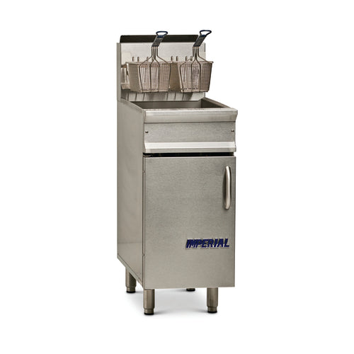 Imperial IRF-40 15 1/2" 40 lb Gas Floor Fryer