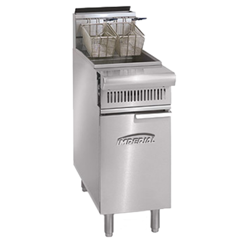 Imperial IHR-F2525 15 1/2" 25 lb Gas Floor Fryer