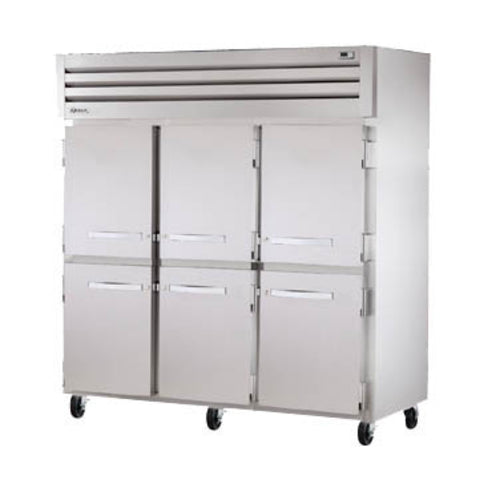 True STG3F-6HS-HC 77 3/4" 3 Section Solid Door Reach-In Freezer