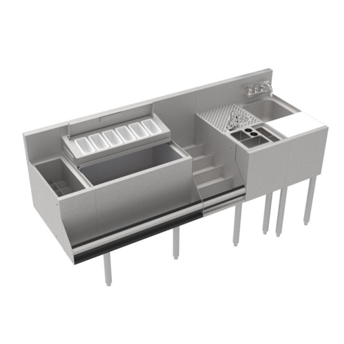 Krowne KR24-MT68 68" Underbar Ice Bin / Cocktail Station