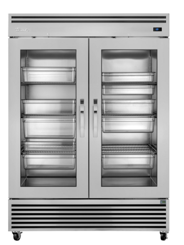 True TGN-2R-2G 57 5/8" 2 Section Glass Door Reach-In Refrigerator