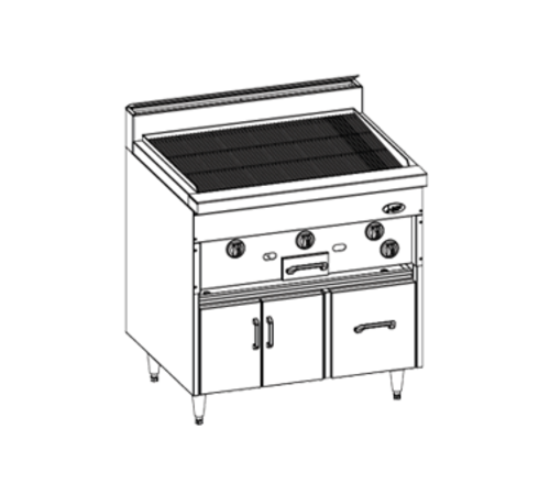 Jade Range JBKC-36 36" Gas Restaurant Range