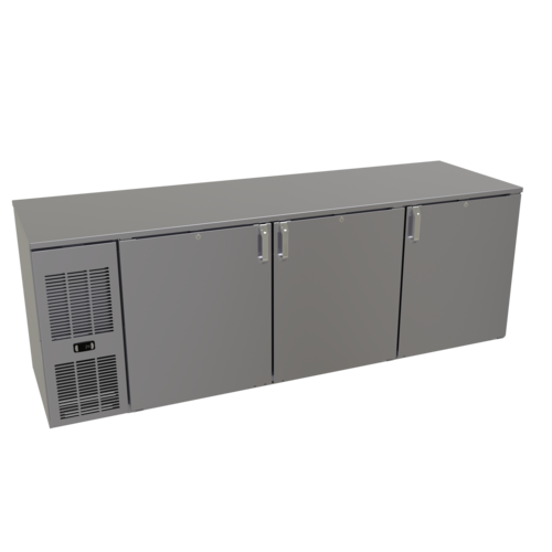 Glastender CP1FL84 84" Solid Door Back Bar Cooler