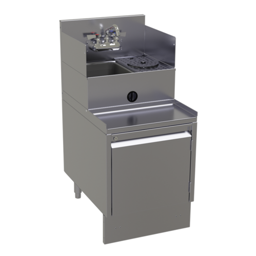 Glastender E-BS-18 18" Underbar Ice Bin / Cocktail Station