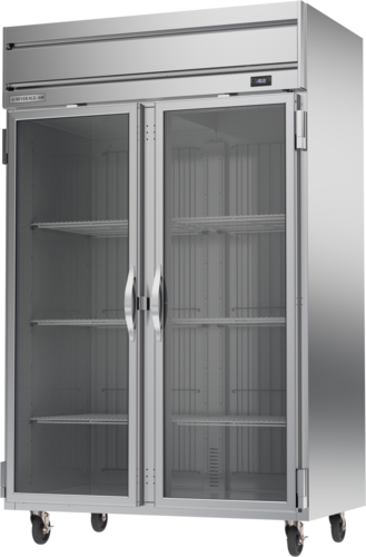 Beverage-Air HFP2HC-1G 52" 2 Section Glass Door Reach-In Freezer