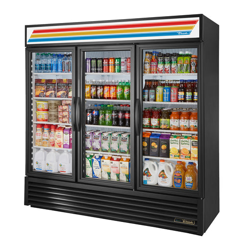 True GDM-72-HC~TSL01 78 1/8" 3 Section Refrigerated Merchandiser