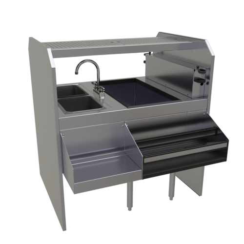 Glastender PSA-42L 42" Underbar Ice Bin / Cocktail Station