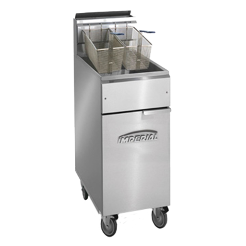 Imperial IFS-50-OP 15 1/2" 50 lb Gas Floor Fryer