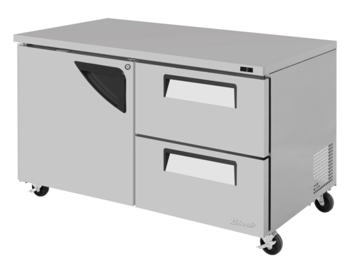 Turbo Air TUF-60SD-D2-N 60 1/4" Solid Door Undercounter Freezer