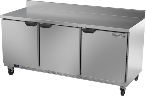 Beverage-Air WTR72AHC-FIP 72" 3 Doors Worktop Refrigerator