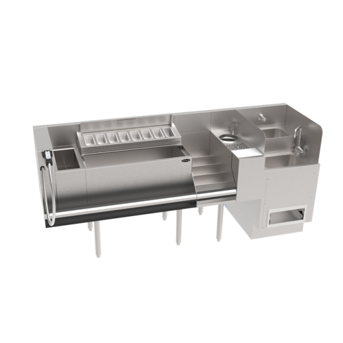 Krowne KR24-TCS80C-10 80" Underbar Ice Bin / Cocktail Station