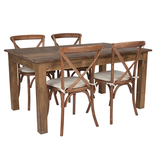 Flash Furniture XA-FARM-18-GG Dining Set