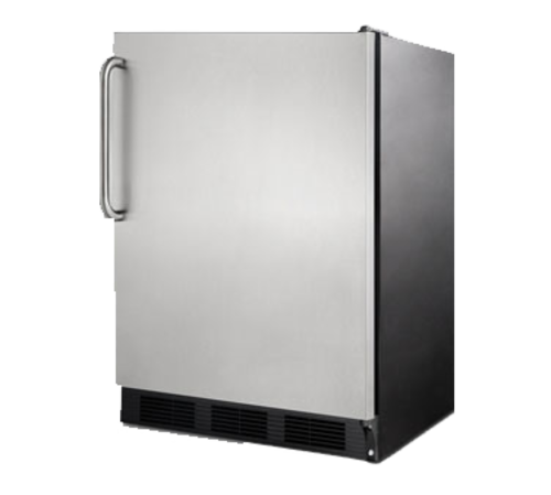 Summit FF7BKSSTBADA 23 5/8" Solid Door Undercounter Refrigerator