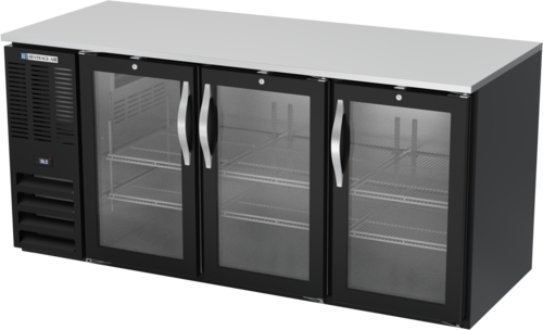 Beverage-Air BB72HC-FG-B 72" Glass Door Back Bar Cooler