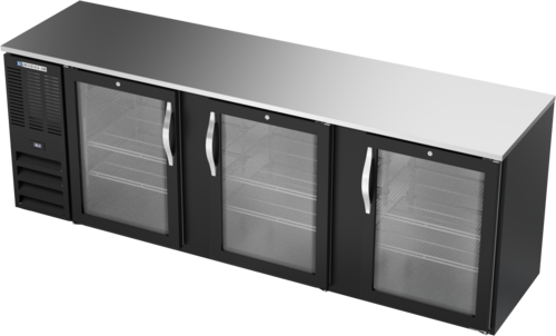 Beverage-Air BBN94HC-FG-B 94" Glass Door Back Bar Cooler