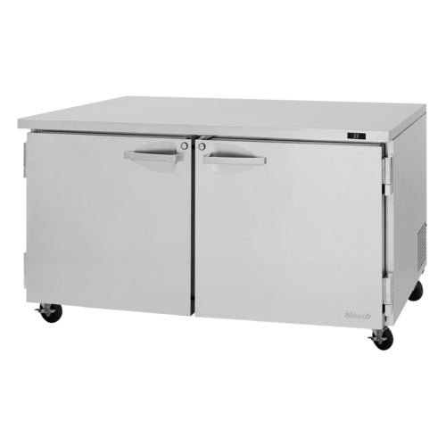 Turbo Air PUR-60-N 60 1/4" Solid Door Undercounter Refrigerator