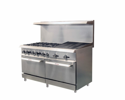 Axis IR-6B-24RB-60 LP 60" 6 Burner Gas Restaurant Range
