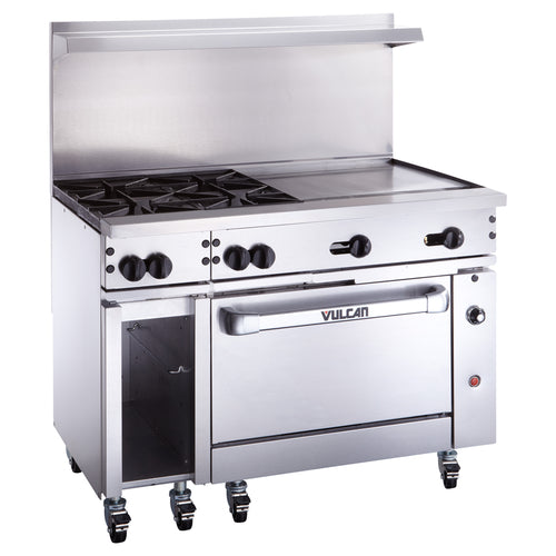 Vulcan 48C-2B36G 48" 2 Burner Gas Restaurant Range