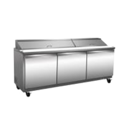 Entree S72-MT-HC 73 1/4" Mega Top Sandwich / Salad Prep Table