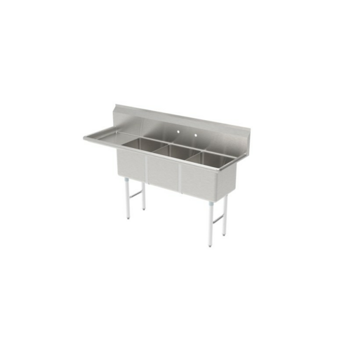 GSW SH18243L 75 3/8" Compartment Sink