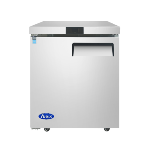 Atosa MGF8401GRL 27 1/2" Solid Door Undercounter Refrigerator