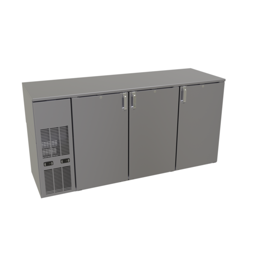 Glastender C2FB72 72" Solid Door Back Bar Cooler
