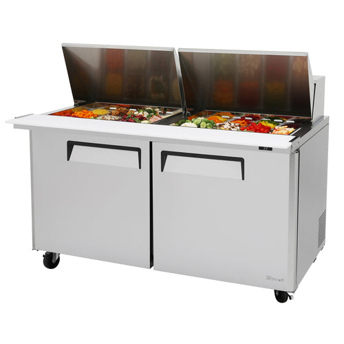 Turbo Air MST-60-24-N 60 1/4" 2 Doors 24 Pan Mega Top Sandwich / Salad Prep Table