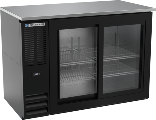 Beverage-Air BBN48HC-GS-B 48" Glass Door Back Bar Cooler