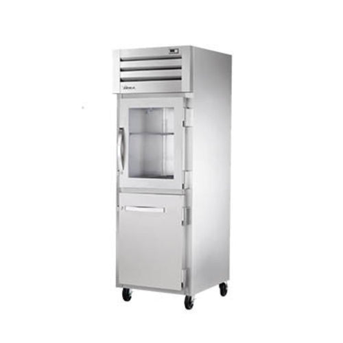 True STR1R-1HG/1HS-HC 27 1/2" 1 Section Solid & Glass Door Reach-In Refrigerator