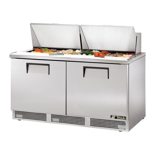 True TFP-64-24M-HC 64 1/8" 2 Doors 24 Pan Mega Top Sandwich / Salad Prep Table
