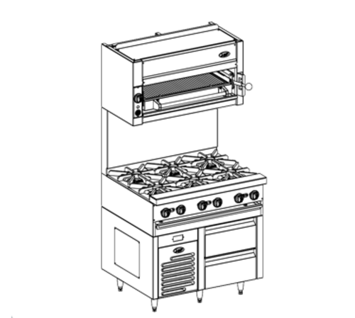Jade Range JRLH-02S-B-36 36" Chef Base
