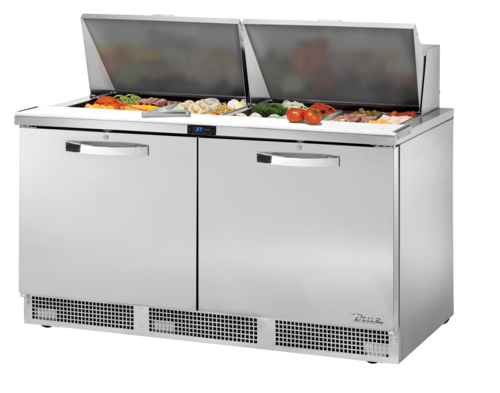 True TFP-64-24M-HC~SPEC3 64 1/8" 4 Drawer 24 Pan Mega Top Sandwich / Salad Prep Table