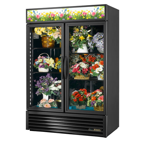 True GDM-49FC-HC~TSL01 54 1/8" 2 Section Refrigerated Merchandiser
