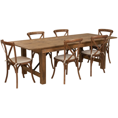 Flash Furniture XA-FARM-11-GG Dining Set