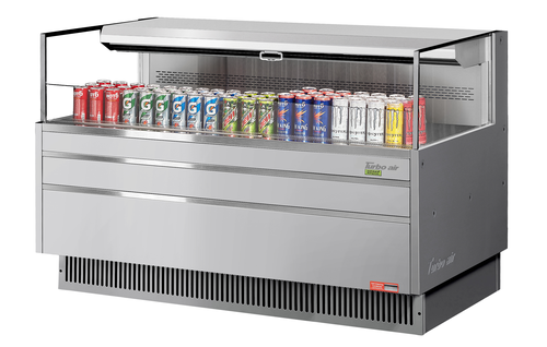 Turbo Air TOM-60L-UF-S-1S-N 58 3/4" Open Air Merchandiser