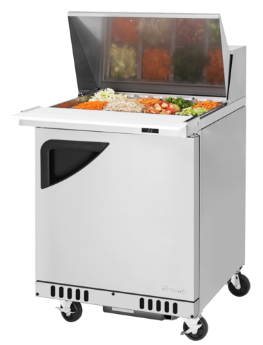 Turbo Air TST-28SD-12-FB-N 27 1/2" 12 Pan Mega Top Sandwich / Salad Prep Table