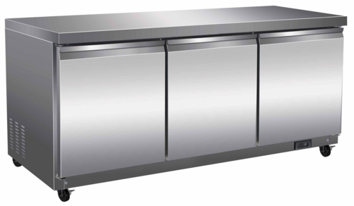 Entree UF72-SI-HC 71 3/4" Solid Door Undercounter Freezer