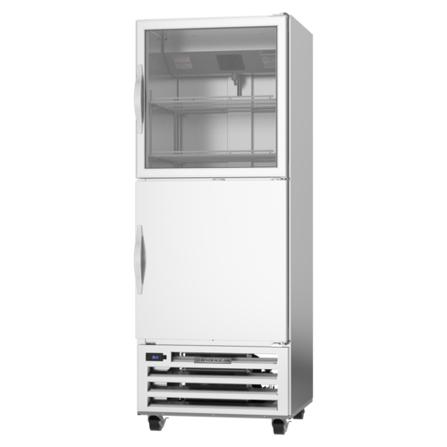 Beverage-Air RI18HC-HGS 27 1/4" 1 Section Solid & Glass Door Reach-In Refrigerator
