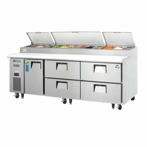 Everest EPPR3-D4 93 1/8" 1 Door Pizza Prep Table