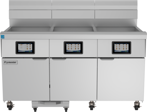 Frymaster 3FQG60T 60" (3) 63 lb Gas Fryer Battery