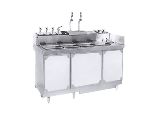 La Rosa L-45172 72" Ice Cream Dipping Cabinet with Syrup Rail