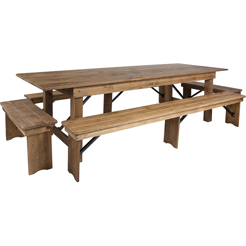 Flash Furniture XA-FARM-7-GG 108" Dining Table