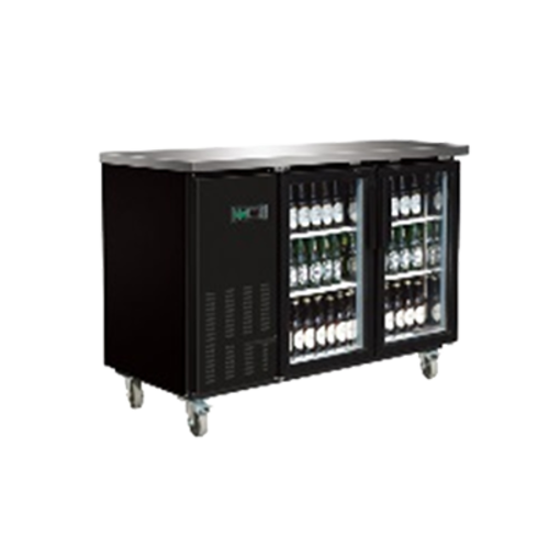 Entree BB-2D-60-G-SI-HC 58 3/4" Solid Door Back Bar Cooler