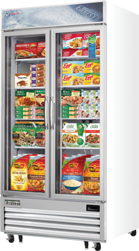 Everest EMGF36 41" 2 Section Freezer Merchandiser