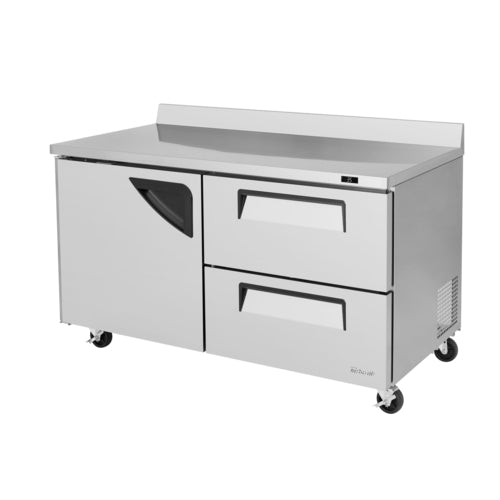 Turbo Air TWR-60SD-D2-N 60 1/4" 1 Door Worktop Refrigerator