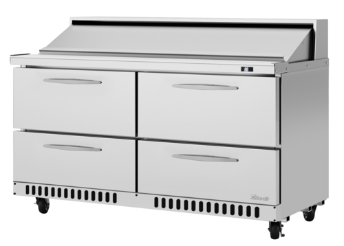 Turbo Air PST-60-D4-FB-N 60 1/4" 4 Drawer 16 Pan Sandwich / Salad Prep Table