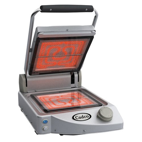 Cadco CPG-10FC(220) 13" Panini Grill