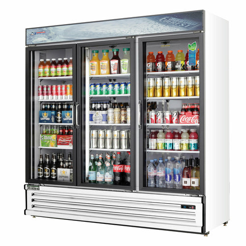 Everest EMSGR69 72 7/8" 3 Section Refrigerated Merchandiser