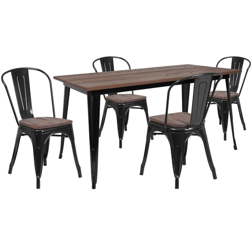 Flash Furniture CH-WD-TBCH-27-GG 30 1/4" Dining Set